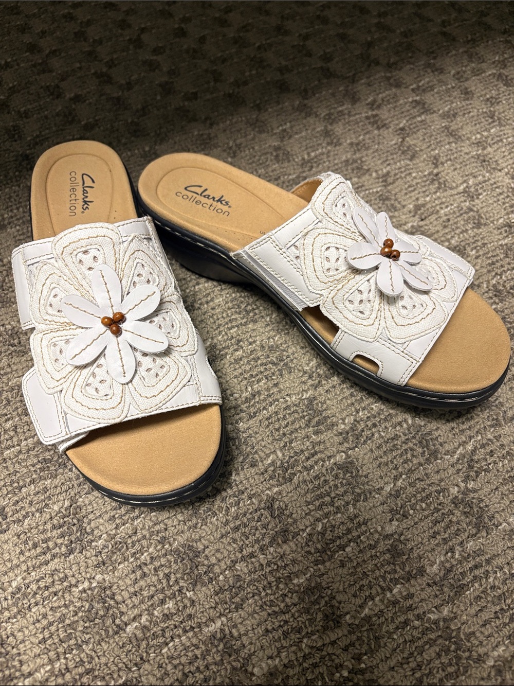 Clarks Women’s Merliah2 Belle Sandals w Adjustable Strap NWT Size 8.5